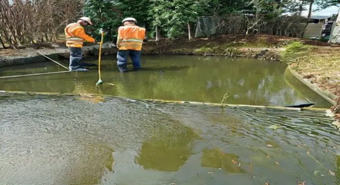 How to dredge a pond